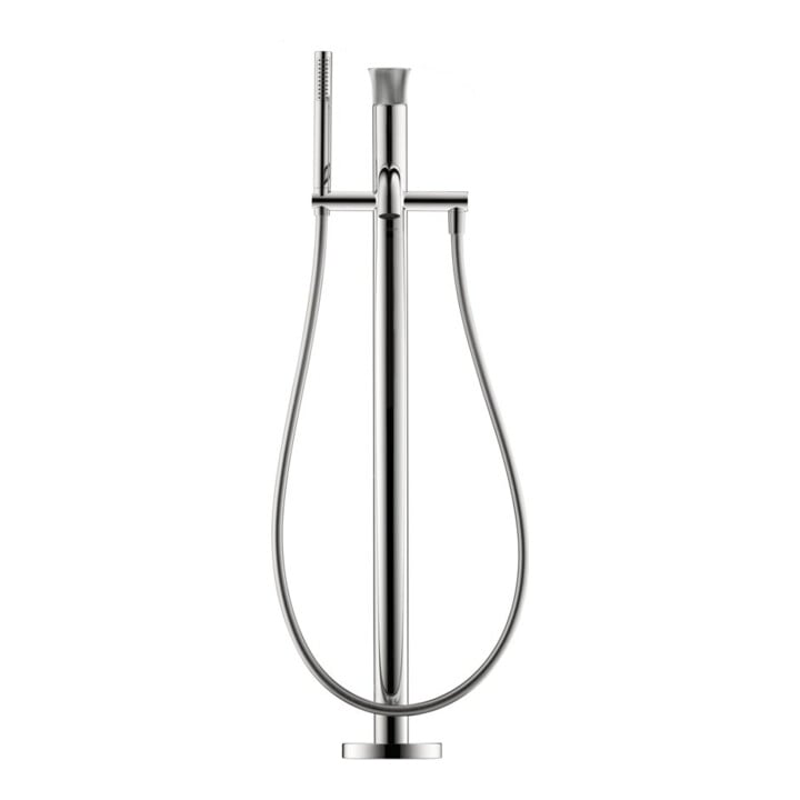 Duravit Mitigeur monocommande baignoire White Tulip, bec 200 mm, sur pied, chrome