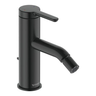 Duravit Mitigeur monocommande bidet C.1, bec 121 mm, vidage à tirette, noir mat