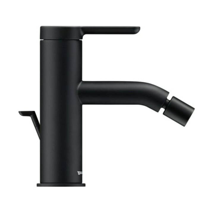Duravit Mitigeur monocommande bidet C.1, bec 121 mm, vidage à tirette, noir mat