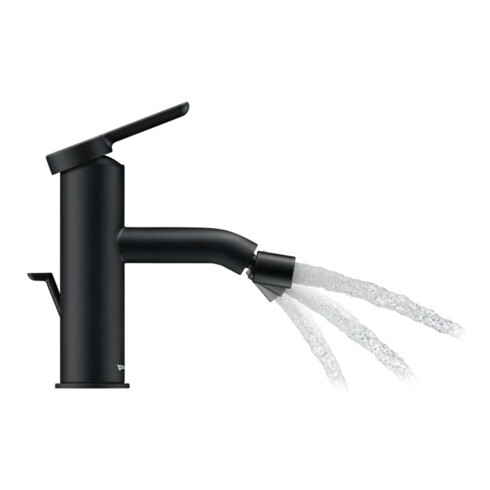 Duravit Mitigeur monocommande bidet C.1, bec 121 mm, vidage à tirette, noir mat