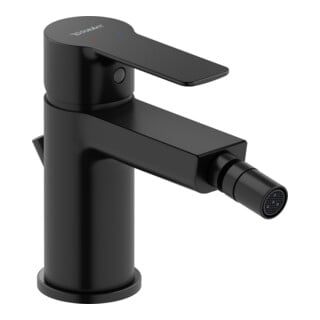 Duravit Mitigeur monocommande bidet D-Code, bec 118 mm, céramique, noir mat