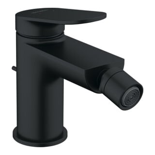 Duravit Mitigeur monocommande bidet Wave, bec 128 mm, tirette, noir mat