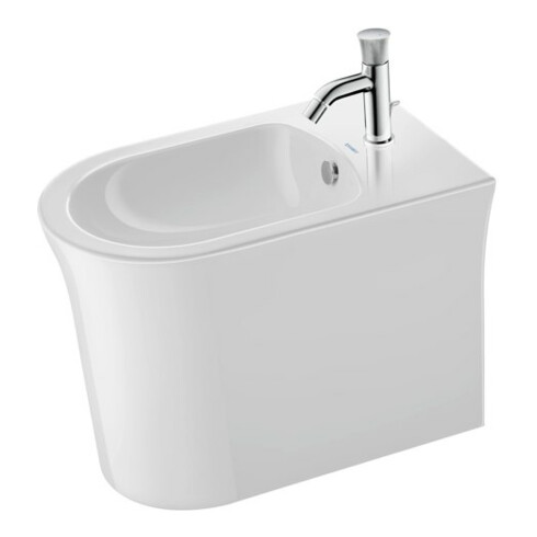 Duravit Mitigeur monocommande bidet White Tulip avec vidage à tirette, sortie 111 mm, chrome