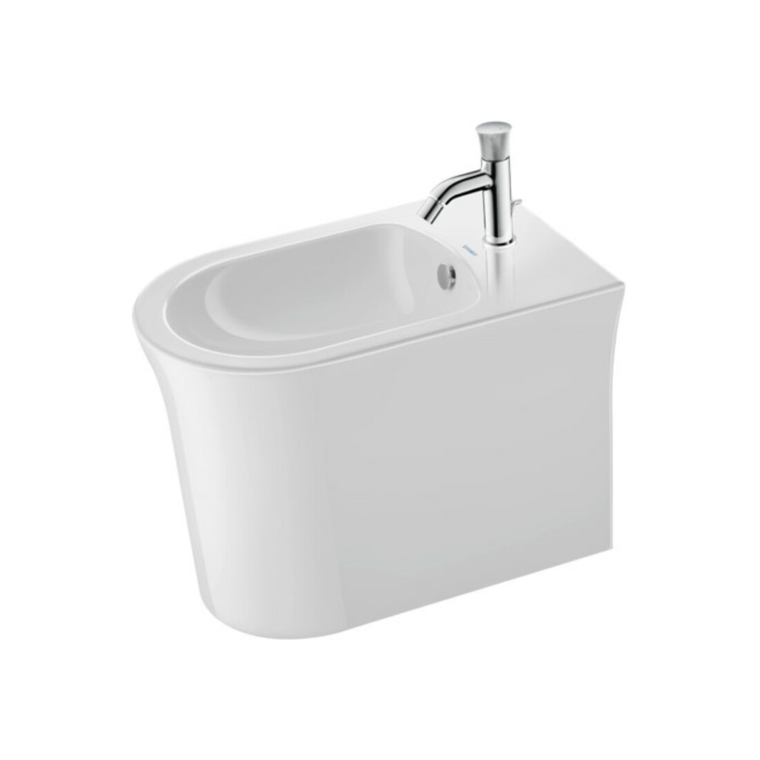 Duravit Mitigeur monocommande bidet White Tulip avec vidage à tirette, sortie 111 mm, chrome