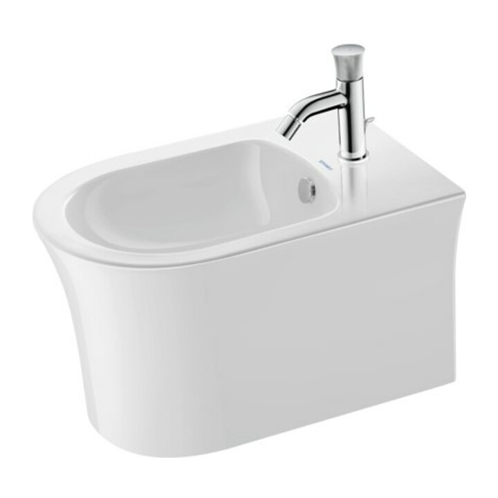 Duravit Mitigeur monocommande bidet White Tulip avec vidage à tirette, sortie 111 mm, chrome