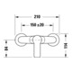Duravit Mitigeur monocommande D-Code AP, système céramique, noir mat