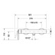 Duravit Mitigeur monocommande douche Balcoon AP, anti-retour, mural, noir mat