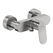 Duravit Mitigeur monocommande douche Wave AP, acier inoxydable brossé