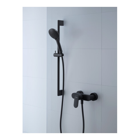 Duravit Mitigeur monocommande douche Wave AP, noir mat