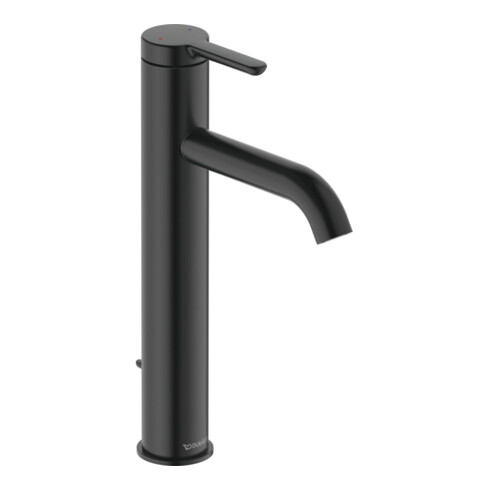 Duravit Mitigeur monocommande L C.1 bec 136 mm, avec vidage à tirette, noir mat