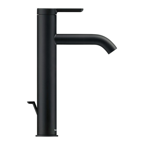 Duravit Mitigeur monocommande L C.1 bec 136 mm, avec vidage à tirette, noir mat