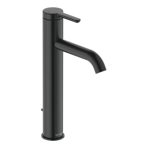 Duravit Mitigeur monocommande L C.1 bec 136 mm, avec vidage à tirette, noir mat