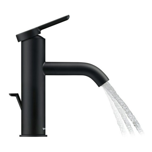 Duravit Mitigeur monocommande lavabo M C.1, bec 113 mm, vidage à tirette, noir mat