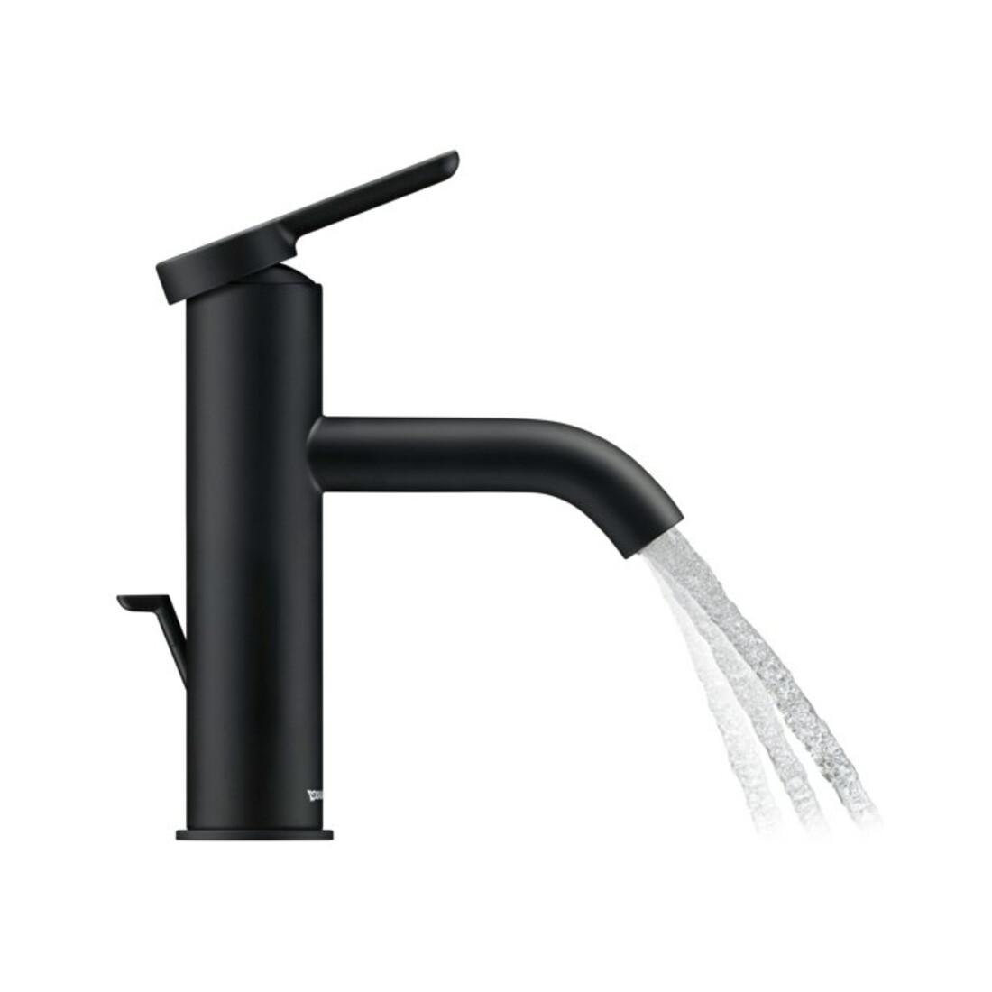 Duravit Mitigeur monocommande lavabo M C.1, bec 113 mm, vidage à tirette, noir mat