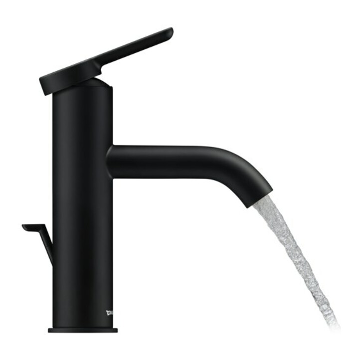 Duravit Mitigeur monocommande lavabo M C.1, bec 113 mm, vidage à tirette, noir mat