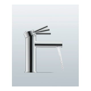 Duravit Mitigeur monocommande lavabo M FreshStart Circle sans tirette, bec 117 mm, chrome brillant
