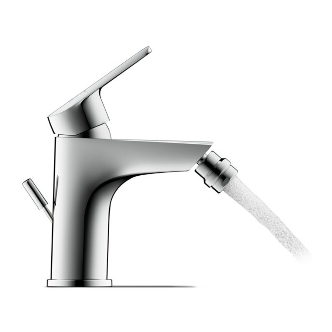 Duravit Mitigeur monocommande pour bidet No. 1 avec vidage à tirette, bec 123 mm, chrome
