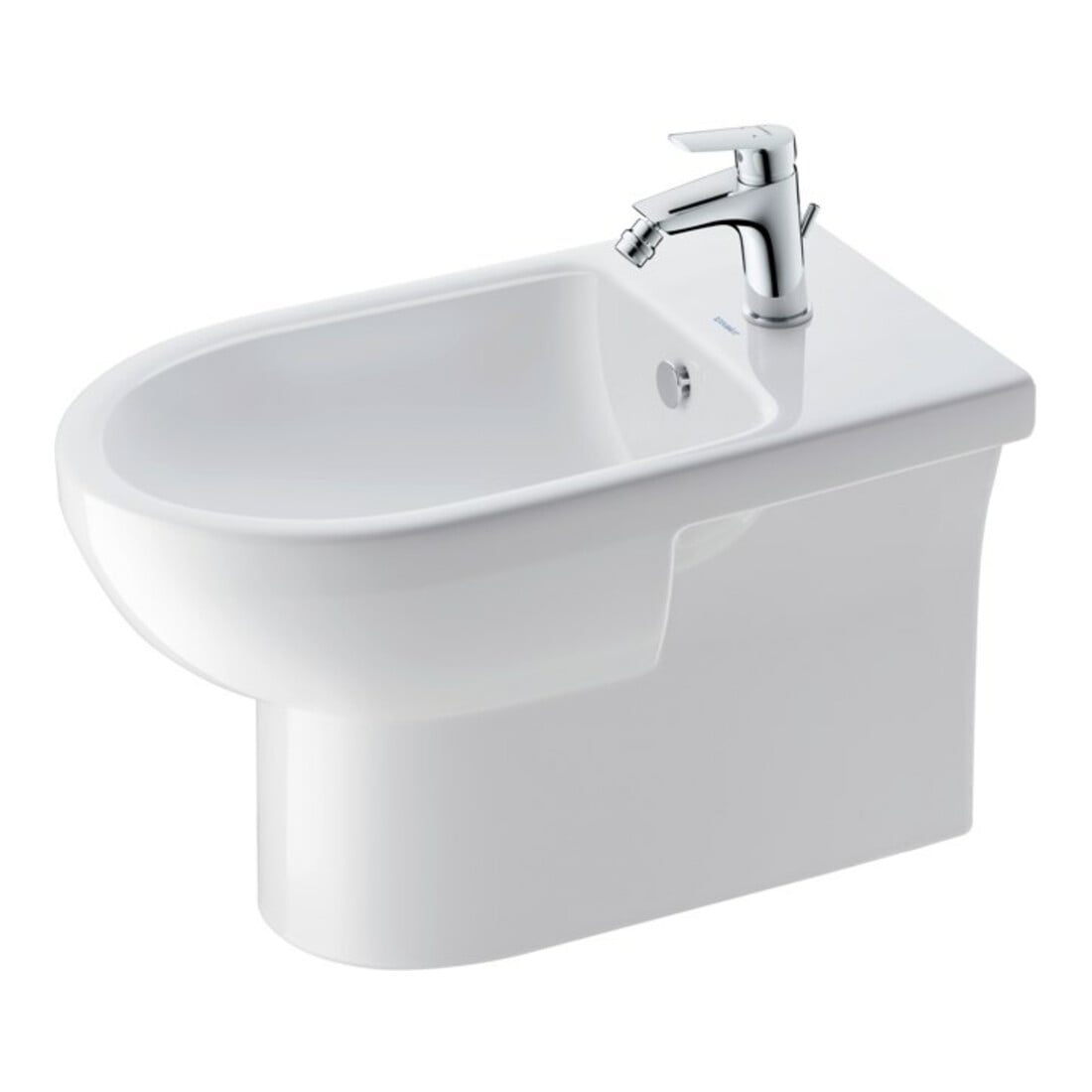 Duravit Mitigeur monocommande pour bidet No. 1 avec vidage à tirette, bec 123 mm, chrome