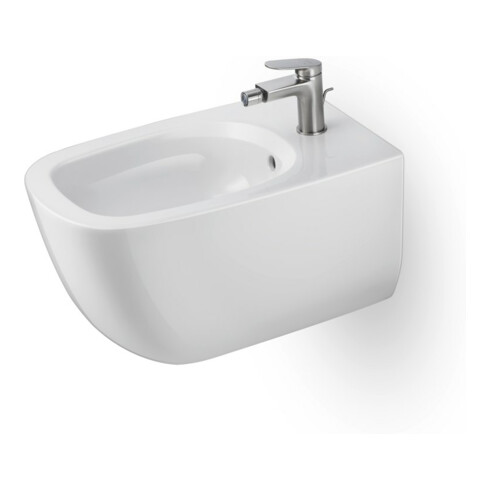 Duravit Mitigeur monocommande pour bidet Wave, bec 128 mm, avec garniture de vidage, ES courbé