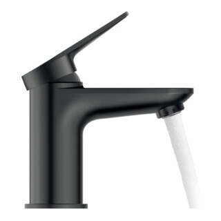 Duravit Mitigeur monocommande S Wave pour lavabo, bec 95 mm, sans vidage, noir mat