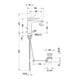 Duravit Mitigeur monocommande Tulum M, bec 135 mm, tirette vidage, noir mat