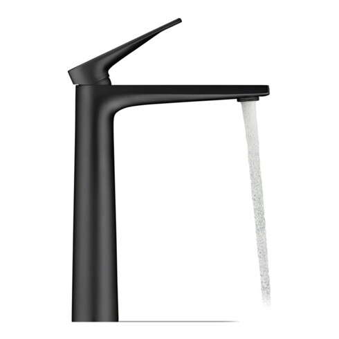 Duravit Mitigeur monocommande Tulum XL Bec 155mm, sans vidage, noir mat