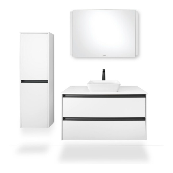 Duravit Mitigeur monocommande Tulum XL Bec 155mm, sans vidage, noir mat