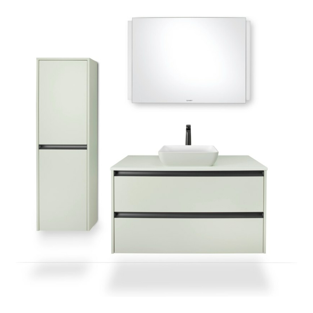 Duravit Mitigeur monocommande Tulum XL Bec 155mm, sans vidage, noir mat
