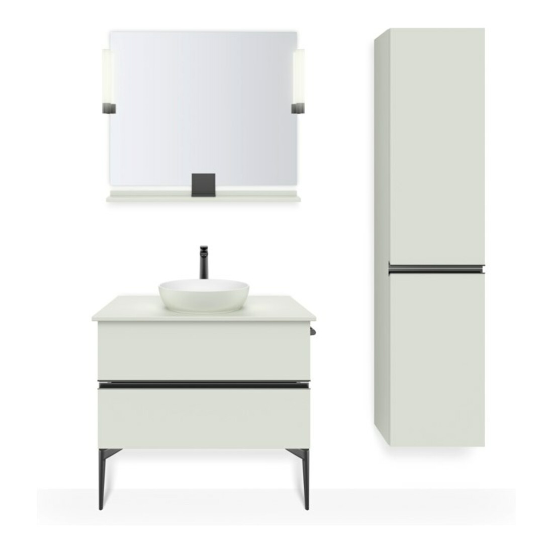 Duravit Mitigeur monocommande Tulum XL Bec 155mm, sans vidage, noir mat