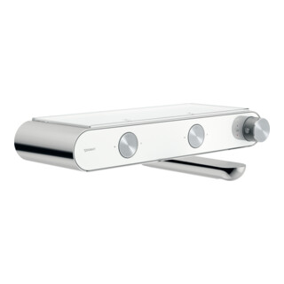 Duravit Mitigeur thermostatique baignoire AP, 2 sorties, chrome/blanc