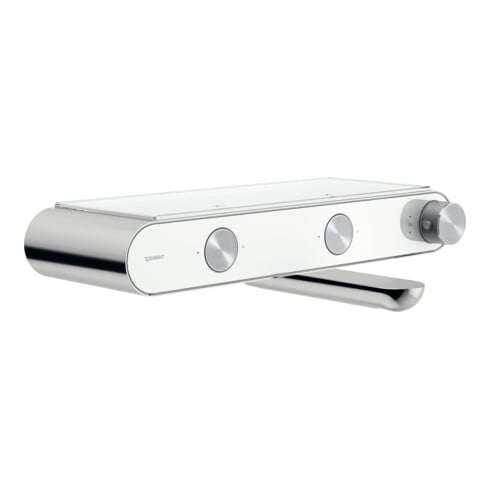 Duravit Mitigeur thermostatique baignoire AP, 2 sorties, chrome/blanc