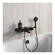 Duravit Mitigeur thermostatique baignoire AP, 2 sorties, noir mat-4