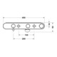 Duravit Mitigeur thermostatique baignoire AP, 2 sorties, noir mat