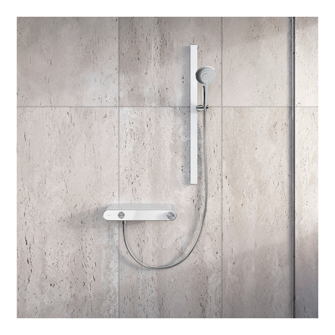 Duravit Mitigeur thermostatique de douche AP, 1 utilisateur, chrome/blanc