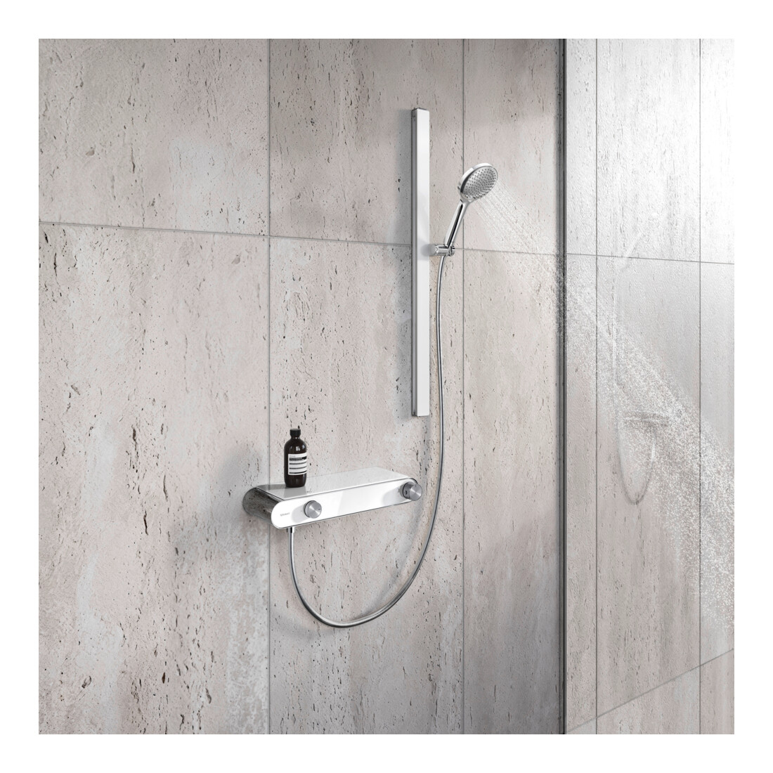 Duravit Mitigeur thermostatique de douche AP, 1 utilisateur, chrome/blanc
