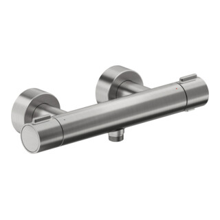 Duravit Mitigeur thermostatique douche 1000 AP, acier inoxydable brossé