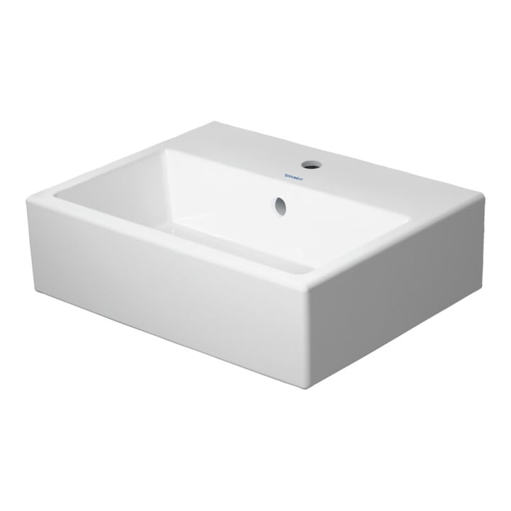 Duravit Möb.-Handwaschbecken geschliffen Vero Air 45x35cm, m HL, ÜL, Hahnlochbank, weiß