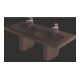 Duravit Möbel-Doppelwaschtisch D-Code 120x49cm, m Hahnl., ÜL, Hahnloch, weiß-1