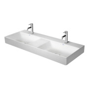 Duravit Möbel-Doppelwaschtisch DuraSquare 120x47cm, o. ÜL, m HLB, o. HL, weiß