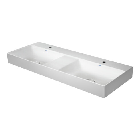 Duravit Möbel-Doppelwaschtisch DuraSquare 120x47cm, o. ÜL, m HLB, o. HL, weiß