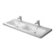 Duravit Möbel-Doppelwaschtisch DuraStyle 130x48cm, 2 HL, m ÜL, HLB, we WG-1