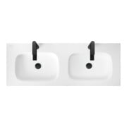 Duravit Möbel-Doppelwaschtisch DuroCast Plus Sivida 129x48,5cm, m Hahnloch, Weiß Seidenmatt-5