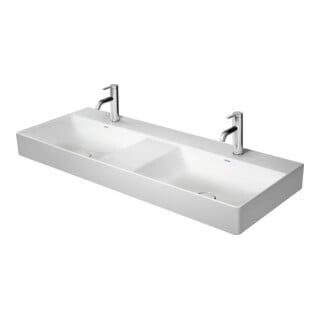 Duravit Möbel-Doppelwaschtisch gs DuraSquare 120x47cm, o. ÜL, m HLB, o. HL, weiß