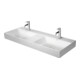 Duravit Möbel-Doppelwaschtisch gs DuraSquare 120x47cm, o. ÜL, m HLB, o. HL, weiß-1