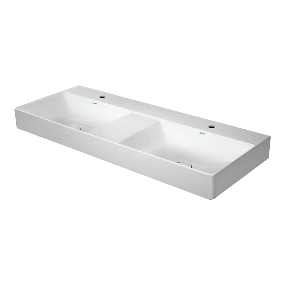Duravit Möbel-Doppelwaschtisch gs DuraSquare 120x47cm, o. ÜL, m HLB, o. HL, weiß