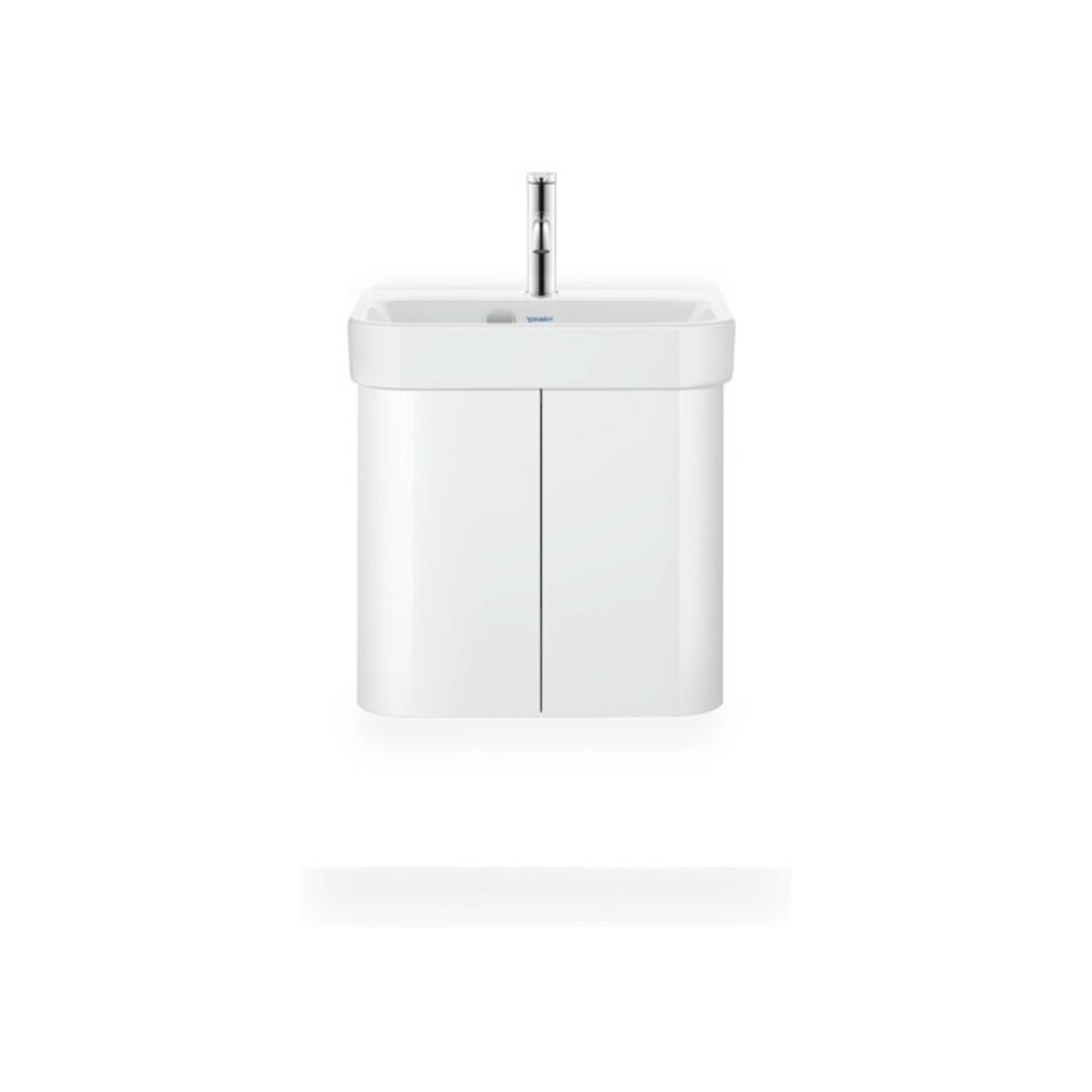 Duravit Möbel-Handwaschbecken Happy D.2 50x36cm, m HL, ÜL, Hahnlochbank, weiß