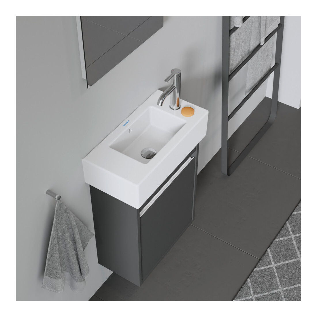Duravit Möbel-Handwaschbecken Vero 50x25cm, m ÜL, HLB, 2 HL vorgest., weiß