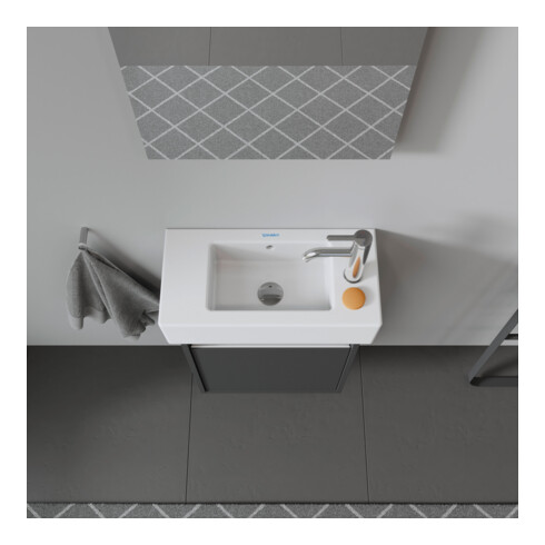Duravit Möbel-Handwaschbecken Vero 50x25cm, m ÜL, HLB, 2 HL vorgest., weiß
