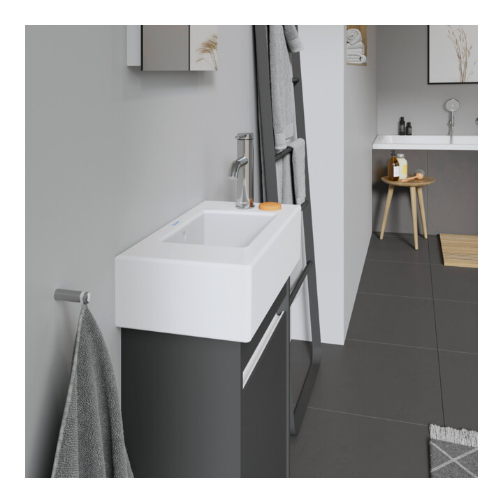 Duravit Möbel-Handwaschbecken Vero 50x25cm, m ÜL, HLB, HL rechts, weiß