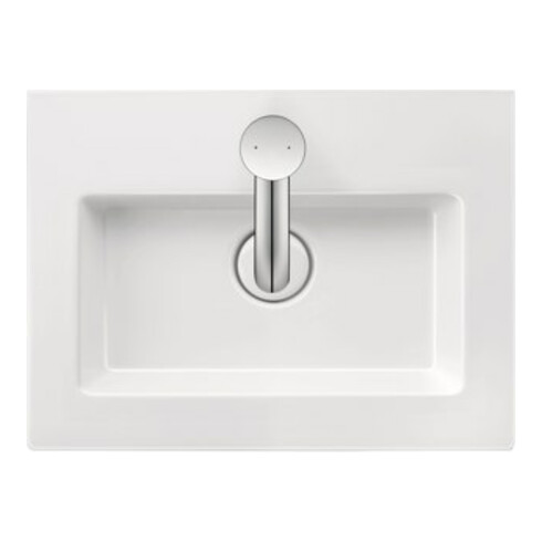 Duravit Möbel-Handwaschbecken White Tulip 45x33cm, o. ÜL, m HLB, m Hahnloch, weiß